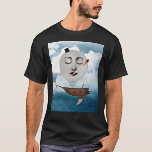 Fornasetti Balloon Calmly Sails Away Classic T_Shi T_Shirt