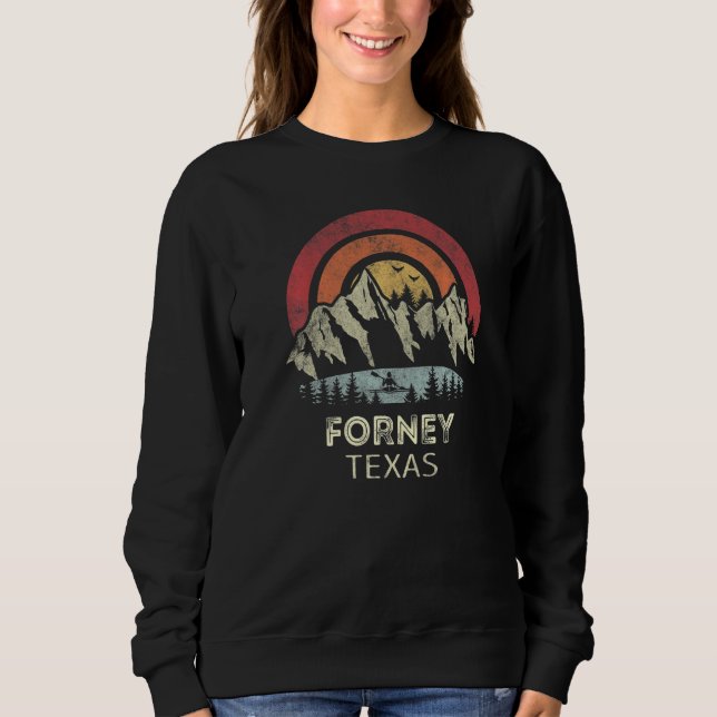 Forney Texas Mountain Sunset Sunrise Kayaking   Sweatshirt (Front)