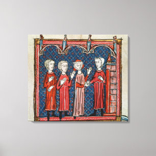 Fornication and Crime Committed by a Priest Canvas Print