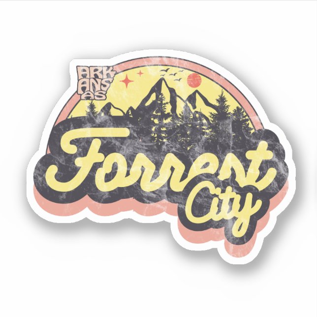 Forrest City, Arkansas  Sticker (Front)