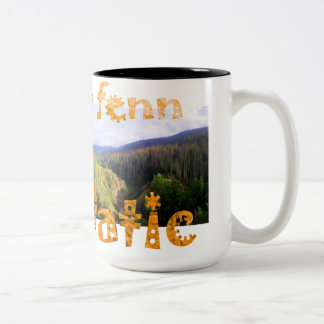 Forrest Fenn Fennatic Where Warm Coffee Halts Two-Tone Coffee Mug