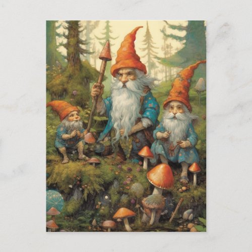 Forrest Gnomes Postcard