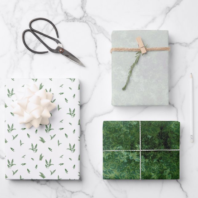 Forrest Green Collection  Wrapping Paper Sheets (Front)