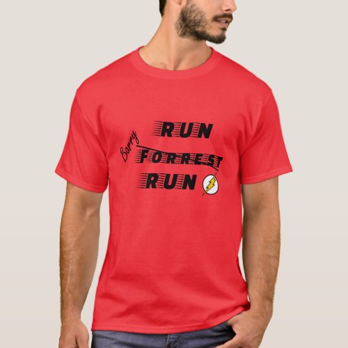 Forrest Gump vs The Flash T_Shirt