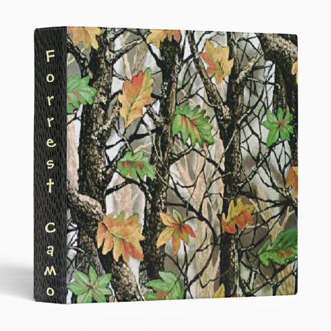 Forrest Hunter Camo Avery Binder 1 EZD Touch Ring (Front/Spine)