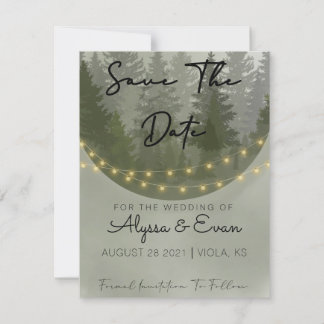 Forrest Save  The Date Invitation
