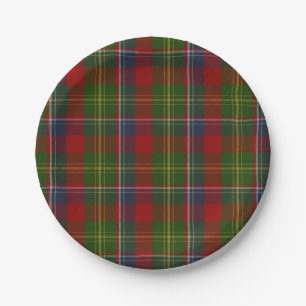 Forrester Clan Tartan Plaid Paper Plate