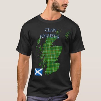 Forrester Scottish Clan Tartan Scotland T-shirt by thecelticflame at Zazzle