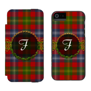 Forrester Tartan And Monogram iPhone SE/5/5s Wallet Case