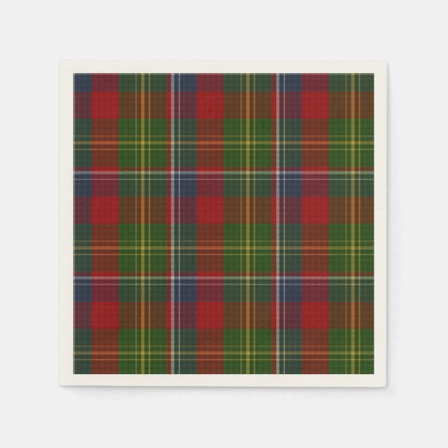 Forrester Tartan Plaid Paper Napkins (Front)