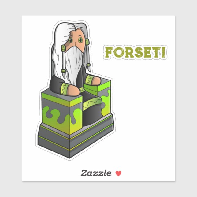 Forseti Norse Mythology Sticker (Sheet)