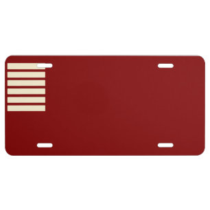 Forster flag license plate