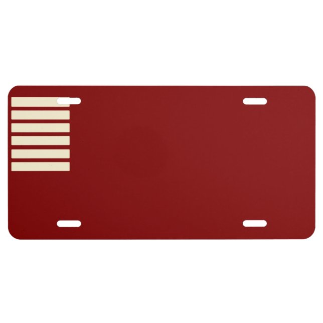 Forster flag license plate (Front)