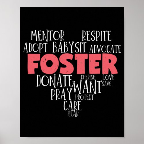 Forster Parents Care Foster Care Adoption Poster