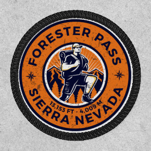 Forster Pass Hiking, california siera nevada trial Patch