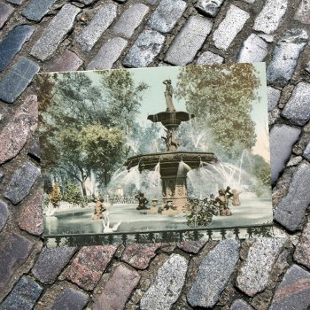 Forsyth Fountain Savannah Ga Postcard by CoastalEmpire at Zazzle