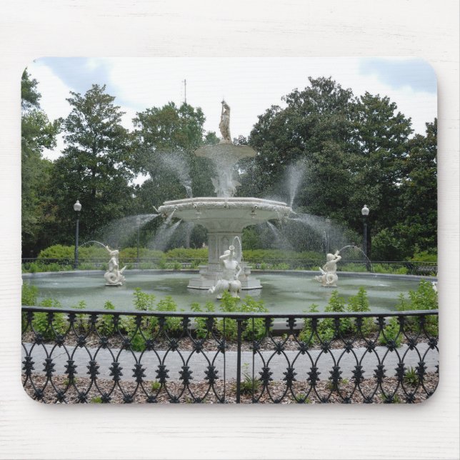 Forsyth Park Fountain Mouse Pad (Front)