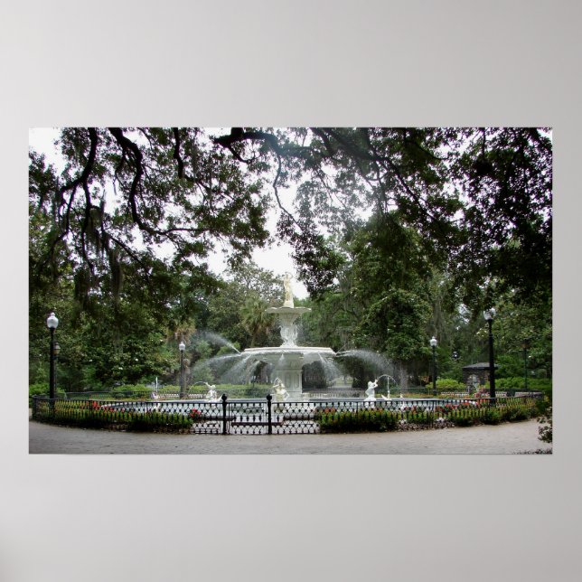 Forsyth Park Fountain - poster (Front)