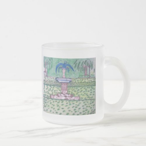 Forsyth Park_mug Frosted Glass Coffee Mug