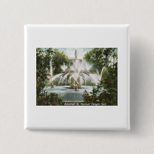 Forsyth Park, Savannah 1906 Vintage Pinback Button