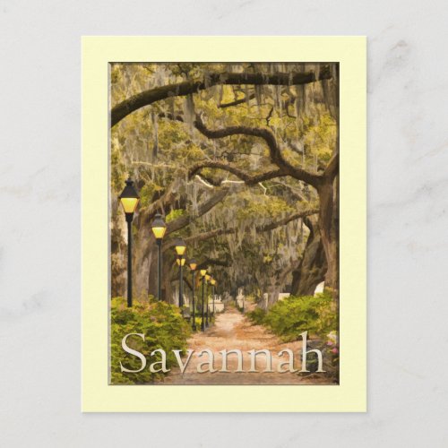 Forsyth Park _ Savannah GA Postcard