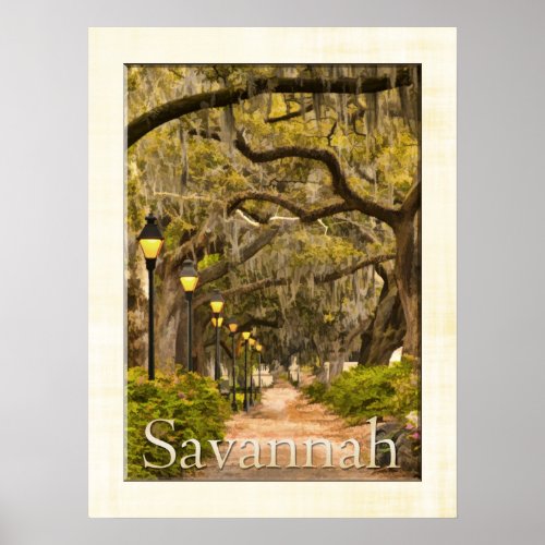 Forsyth Park _ Savannah GA Poster