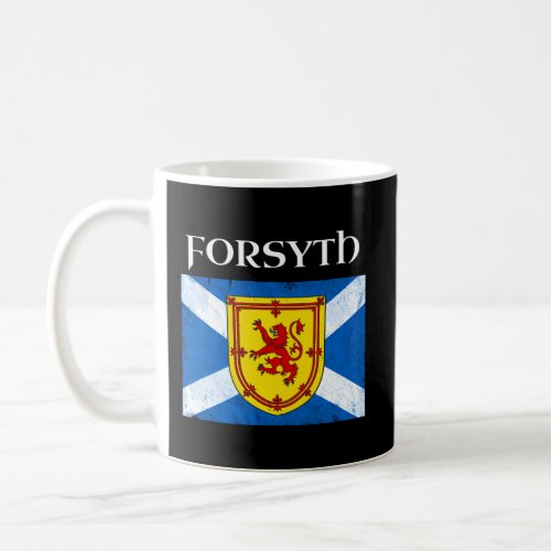 Forsyth Scottish Clan Name Hoodie Scotland Flag Coffee Mug
