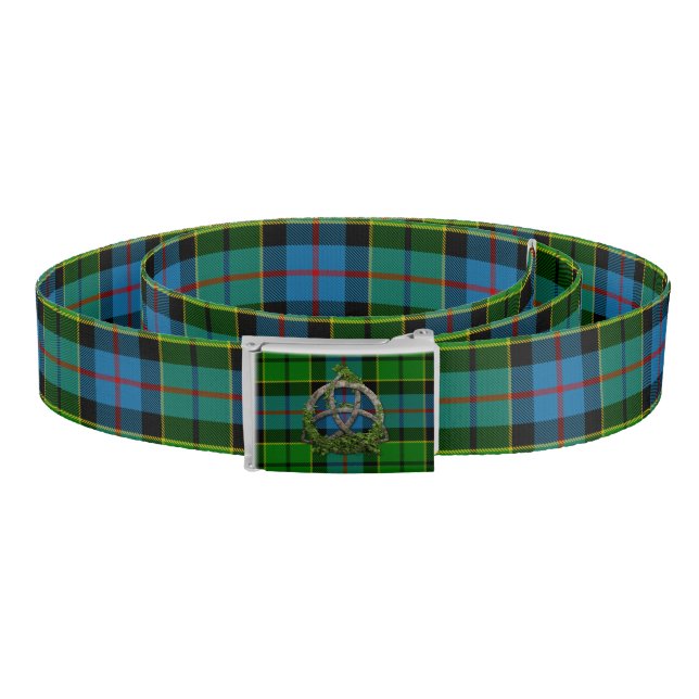 Forsyth Tartan And Celtic Trinity Knot Belt (Coil)