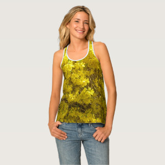 Forsythia All over print Tank Top