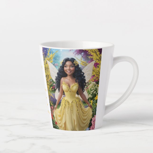 Forsythia Fairy Latte Mug (Right)