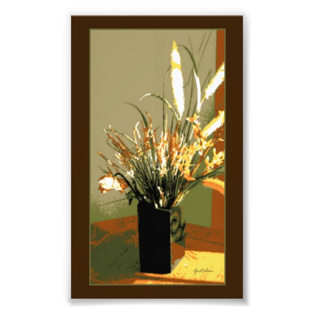 Forsythia Flower Bouquet Photo Print (Front)