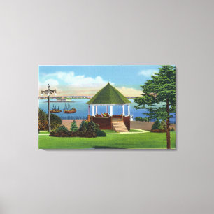 Fort Allen Park View of Casco Bay Canvas Print