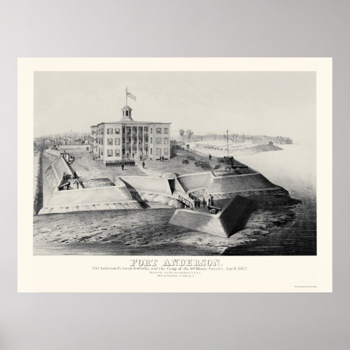 Fort Anderson in Paducah, KY 1862 Print