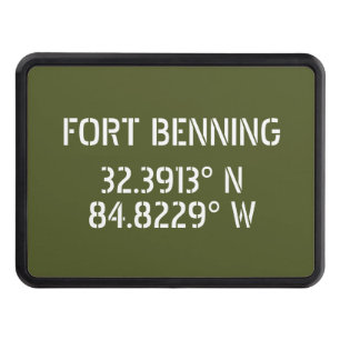 Fort Benning Latitude Longitude Hitch Cover