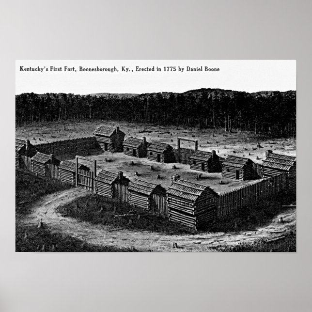 Fort Boonesborough, Kentucky Poster (Front)