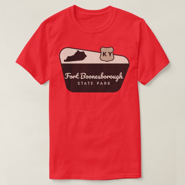 Fort Boonesborough State Park Kentucky Welcome Sig T-Shirt (Design Front)