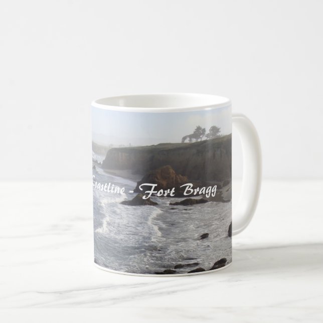 Fort Bragg California Coastline Coffee Mug (Front Right)
