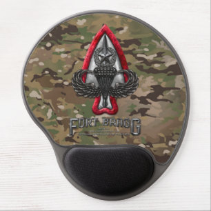 Fort Bragg Camo Gel Mousepad