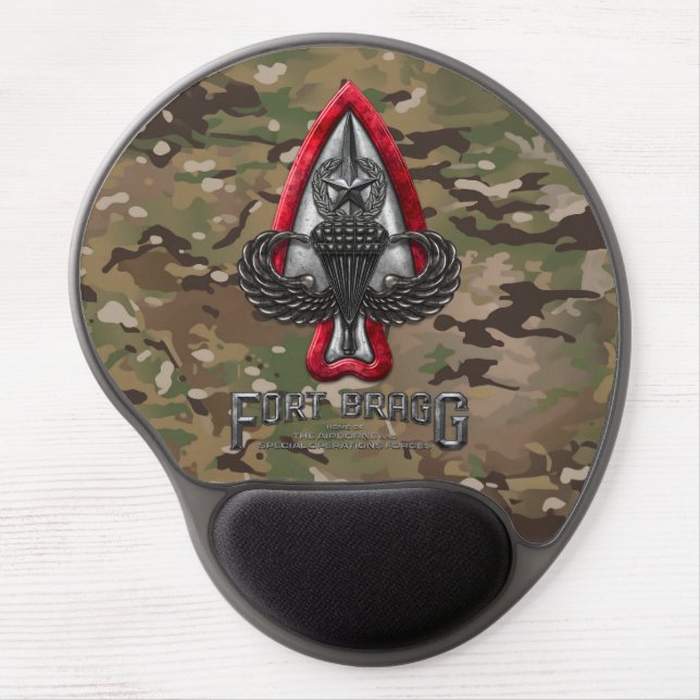Fort Bragg Camo Gel Mousepad (Front)