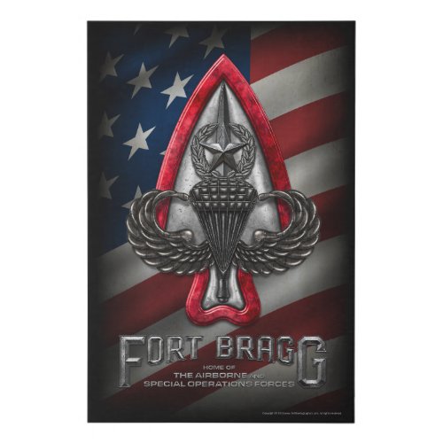 Fort Bragg Faux Canvas Print