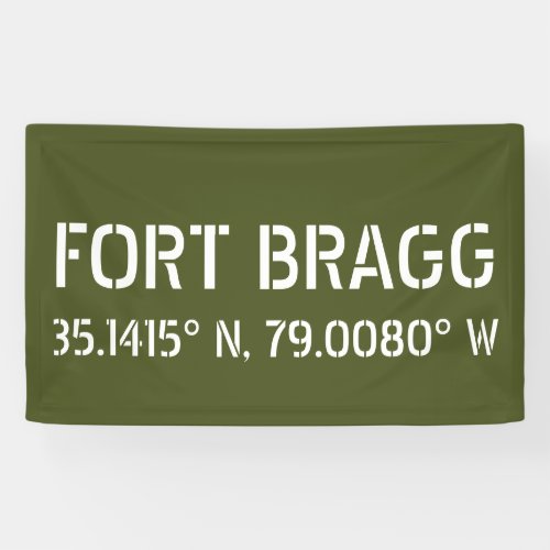 Fort Bragg Latitude Longitude  Banner