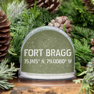 Fort Bragg Latitude Longitude  Snow Globe