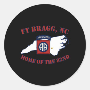 Fort Bragg Military Base-Army Post-Fayetteville Nc Classic Round Sticker