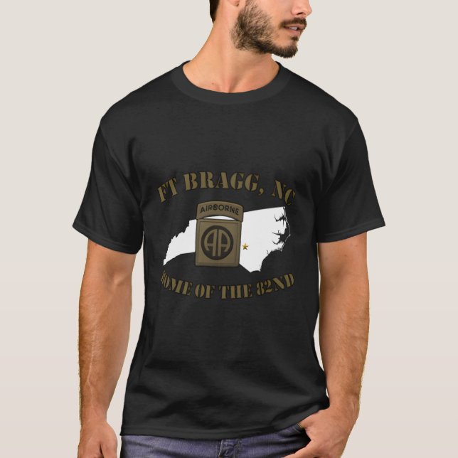Fort Bragg Military Base-Fayettevillenc T-Shirt (Front)
