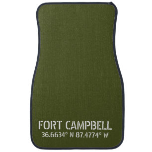 Fort Campbell Latitude Longitude Car Floor Mat