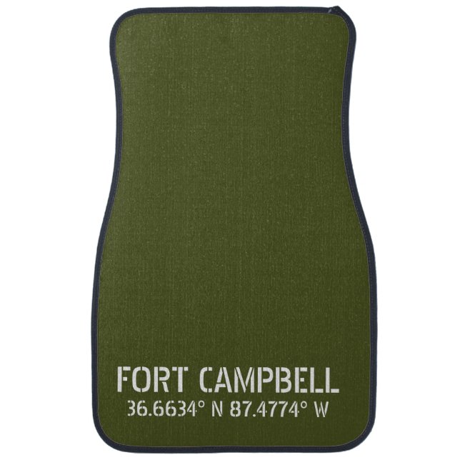 Fort Campbell Latitude Longitude  Car Floor Mat (Front)