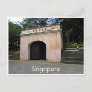 fort canning gate postcard