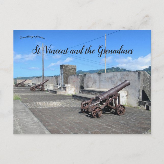 Fort Charlotte Near Kingstown St Vincent Postcard (Front)