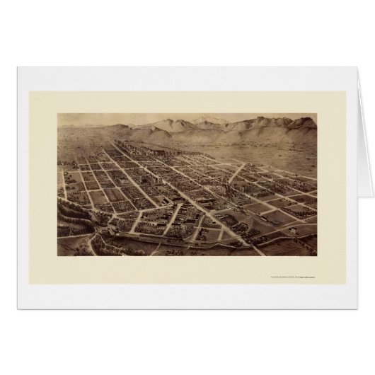 Fort Collins, CO Panoramic Map - 1899 Cards (Front Horizontal)
