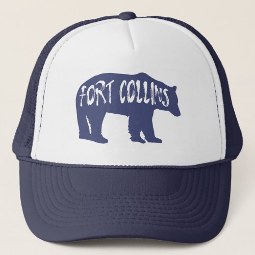 Fort Collins Colorado Bear Trucker Hat